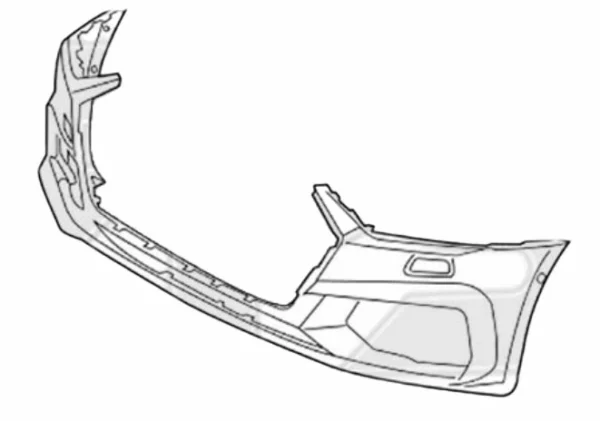 Бампер передній Під парктронік Audi A7 2018+ 4G8 З отворами омивача, Тайвань, FP 1238 900