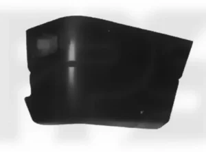 Кут заднього бампера Volkswagen Transporter T4 1990-2003 правий з отвором з ліхтарем чорний, FP 9558 968