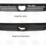 Решітка радіатора Opel Astra G 1998-2009 хром/чорна, FP 5051 991