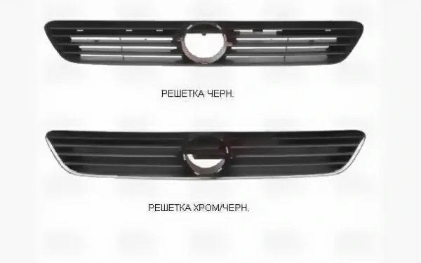 Решітка радіатора Opel Astra G 1998-2009 хром/чорна, FP 5051 991
