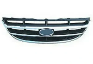 Решітка радіатора Kia Cerato 2004-2006 хром з місцем під логотип, FP 3242 993