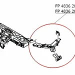 Окуляр передньої панелі правий Mitsubishi ASX / Outlander Sport 2019+, FP 4836 202-P