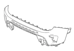 Передній бампер верхня частина Jeep Renegade 2014-2019, FP 3808 903