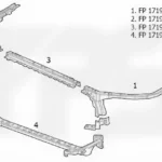Передня панель (телевізор) нижня Chevrolet Malibu 2016+, FP 1719 213
