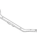 Передня панель (телевізор) Mitsubishi Lancer 9 2004-2009 верхня, FP 4805 941